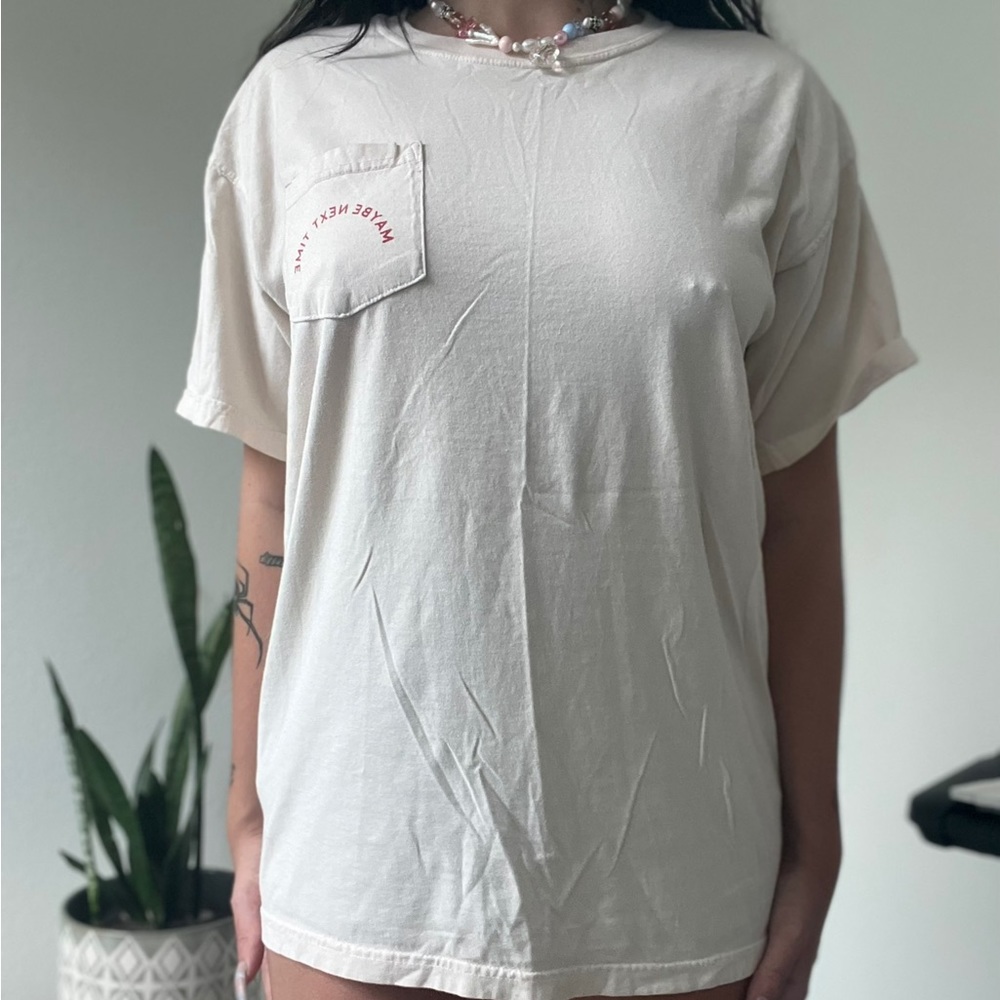 “maybe next time” organic cotton pocket tshirt